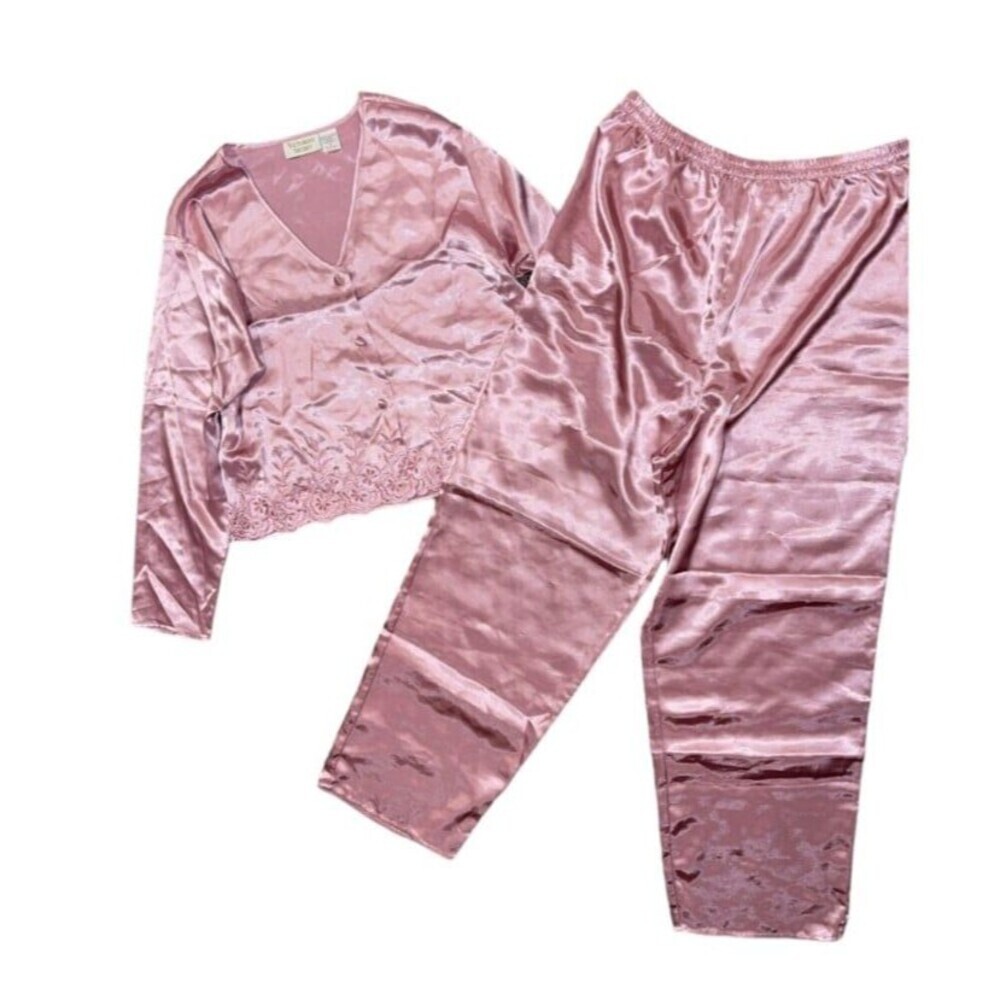 Victoria's Secret Blush Satin Pajama Set
